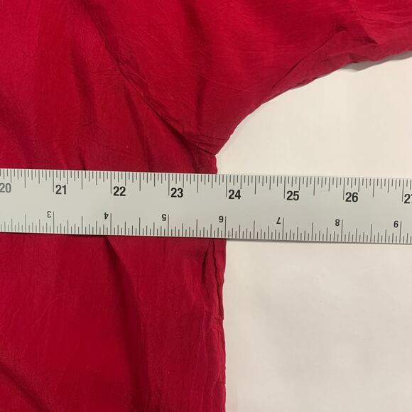 Johnny Was 1X Sheradonian Floral Embroidered V Neck Tunic Top Plus Boho Red - Picture 6 of 10